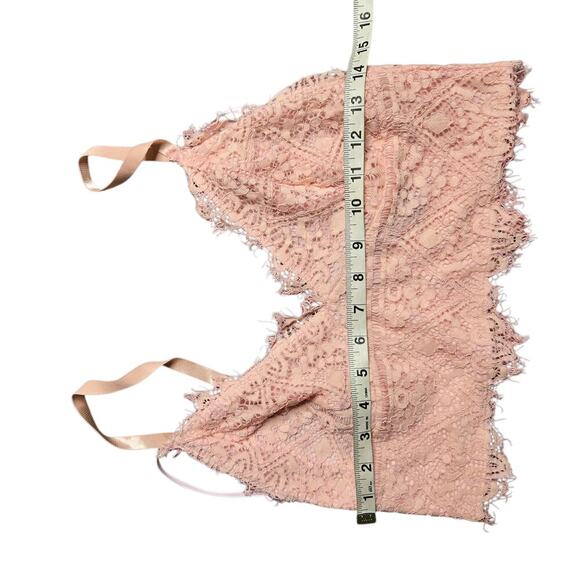 Windsor Pink Lace Bralette Size: L - Picture 2 of 5